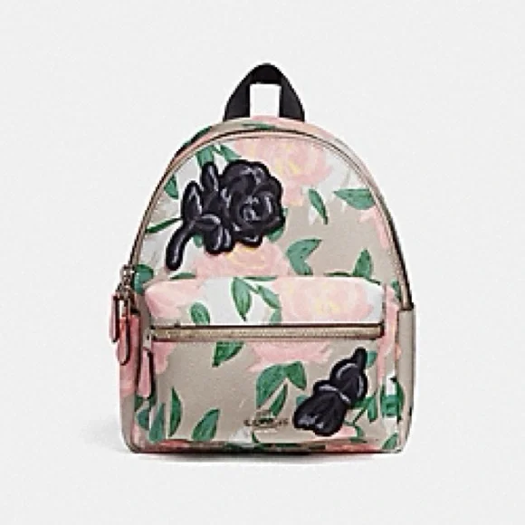 Coach | Bags | Coach Mini Charlie Multi Floral Print Blush  display picture 3